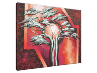 Luxusný obraz na plátne Šarlátový strom
