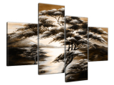 Obraz na plátne Strom snov v hnedej farbe